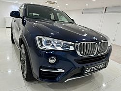 BMW X4 XDRIVE28I 4WD LED Sunroof NAV HUD Blue